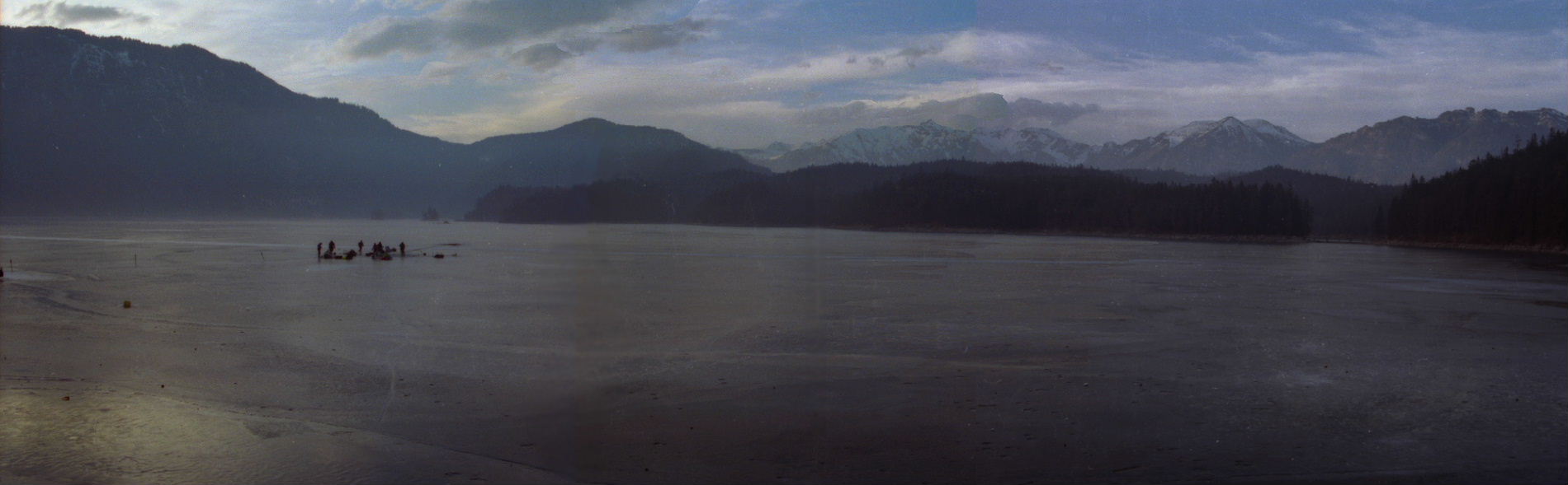 Lake Eibsee at the base of Zugspitz