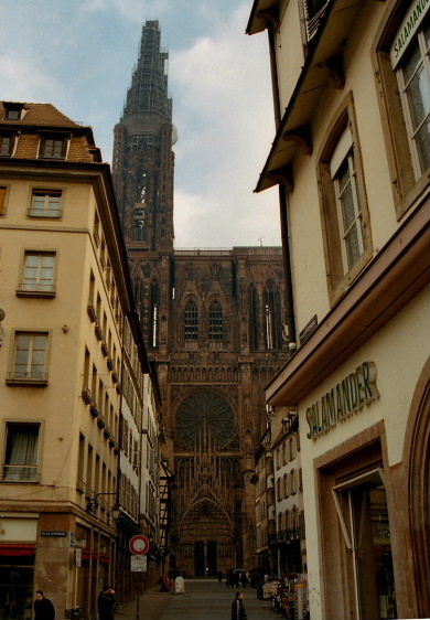 Strasbourg Cathedral, Strasbourg, France, ground up