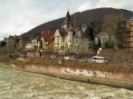 Neckar River houses