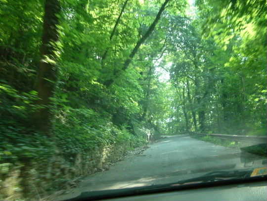 Winding up Mill Mountain>>>