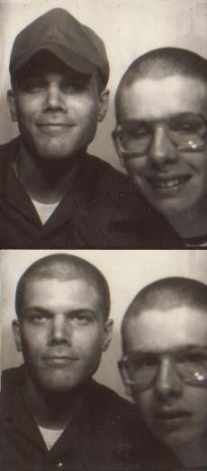 David Lynn and I, alone in a photo booth>>>